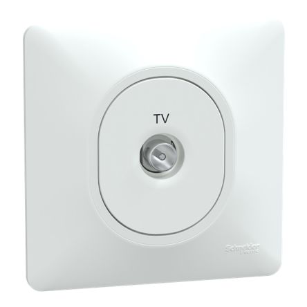 SAT, TV White Female Socket, Flush Mount [S321405]; 357-994
