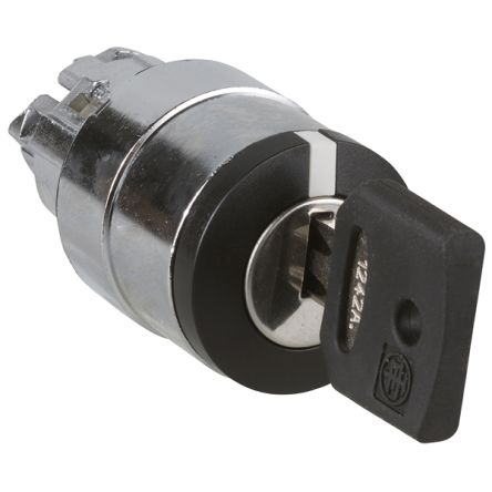 Schneider Electric Harmony 2-position Key Switch Head, 22mm Cutout [ZB4BG2K1242A]; 358-005