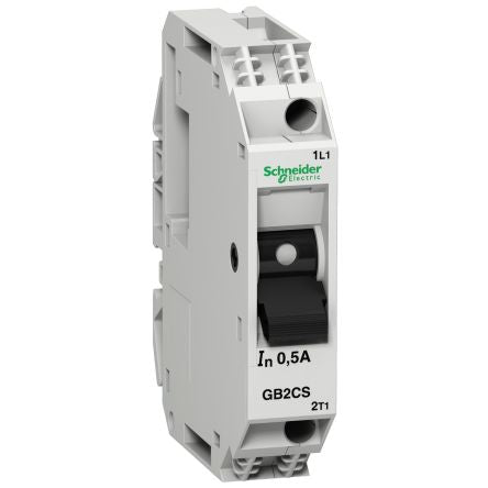 Schneider Electric TeSys Thermal Magnetic Circuit Breaker - TeSyS GB2  Single Pole 250V Voltage Rating Clip-On [GB2CS06]; 358-011