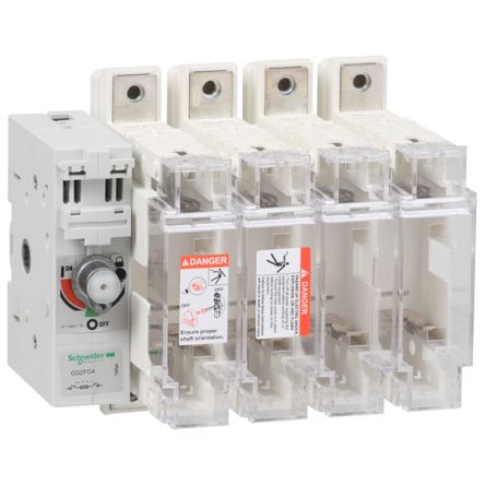 Schneider Electric Fuse Switch Disconnector, 4 Pole, 630A Max Current, 630A Fuse Current [GS2SG4]; 358-014