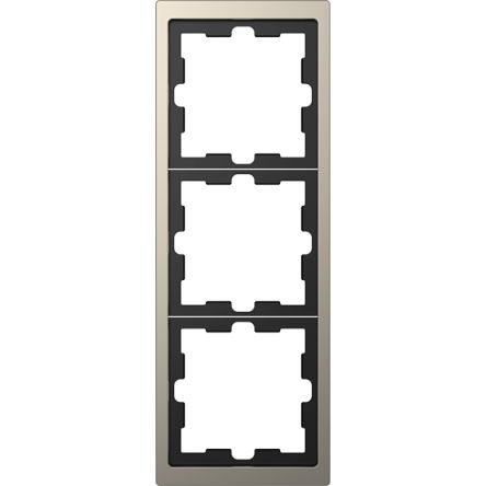 Schneider Electric Nickel 3 Gang Light Switch Cover [MTN4030-6550]; 358-079
