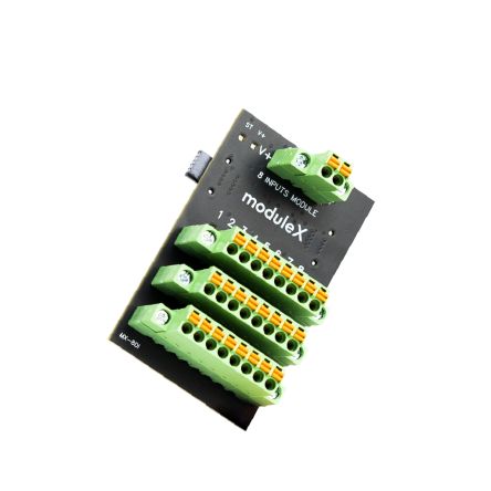 Industrial Shields ModuleX Series Input Simulator for Use with PLC Accessories, 24 V dc Supply, Digital Output, [MX-8DI]; 358-145