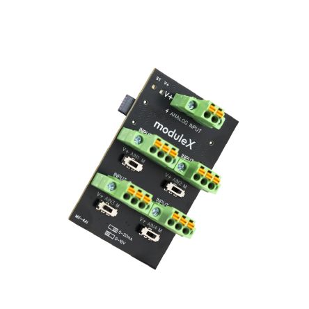 Industrial Shields ModuleX Series Input Simulator for Use with PLC Accessories, 24 V dc Supply, Digital Output, [MX-4AI]; 358-147