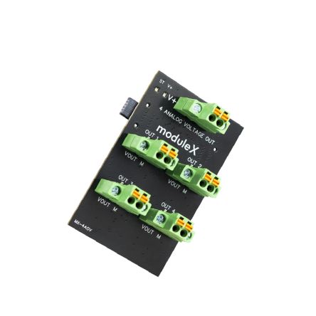Industrial Shields ModuleX Series Input Simulator for Use with PLC Accessories, 24 V dc Supply, Digital Output, [MX-4AO]; 358-149