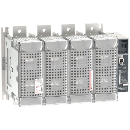 Schneider Electric Fuse Switch Disconnector, 4 Pole, 630A Max Current, 630A Fuse Current [LV481674]; 358-228