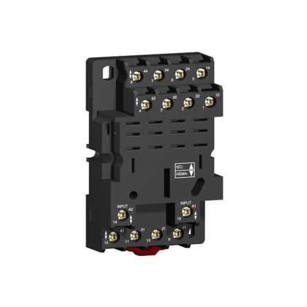 Schneider Electric Harmony Relay RP 4 Pin 250V Chassis Mount Relay Socket, for use with Relay [RPZF4]; 358-272