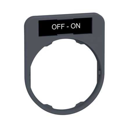 Schneider Electric Marking Accessory for Use with Pushbuttons, Off-On [ZBYF2367C0]; 358-280
