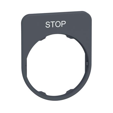 Schneider Electric Marking Accessory for Use with Pushbuttons, Stop [ZBYFP2304C0]; 358-284