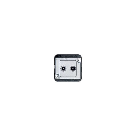 SAT, TV Aluminum Color Female Socket, Flush Mount [MTN299460]; 358-314