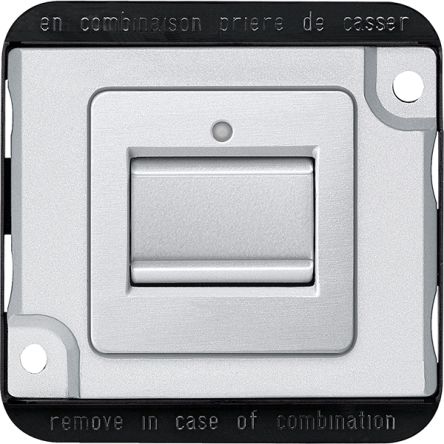 Schneider Electric Grey Rocker Light Switch, 2 Way, Antivandale [MTN3116-7060]; 358-316