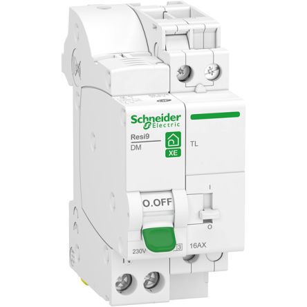 Schneider Electric Resi9 Resi9 XE MCB, 1P, 16A, 230V AC [R9ECL616]; 358-445