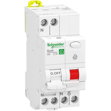 Schneider Electric Resi9 R9P MCB, 1P, 16A, 230V AC [R9PTC616]; 358-456