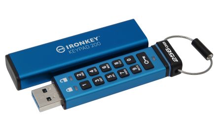 Kingston IronKey Keypad 200 256 GB USB 3.2 USB Flash Drive [IKKP200/256GB]; 358-513