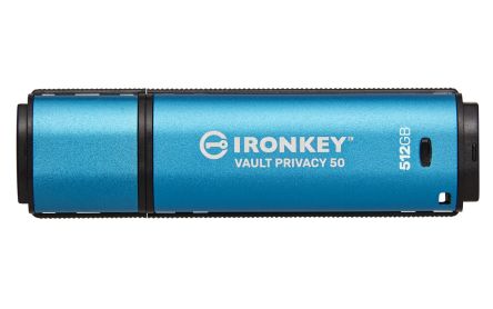Kingston IronKey Locker Plus 50 512 GB USB 3.2 USB Flash Drive [IKVP50/512GB]; 358-516
