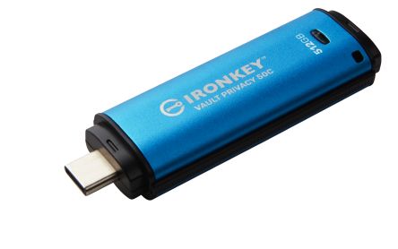 Kingston IronKey Vault Privacy 50C 512 GB USB 3.2 USB Flash Drive [IKVP50C/512GB]; 358-518