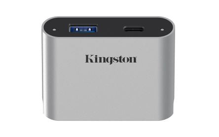 Kingston USB 3.2 USB C  Hub, Adapter Powered, 62.87 x 16.87 x 50mm [WFS-USB]; 358-547