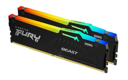 Kingston 32GB (16GB x 2) DDR5 Desktop RAM, 6000MT/s, DIMM, 1.35V [KF560C36BBE2AK2-32]; 358-577