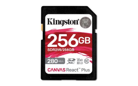 Kingston 256 GB SDXC SD Card, Class 10, U3, UHS-II, V60 [SDR2V6/256GB]; 358-603