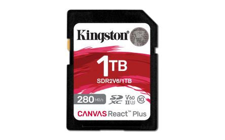 Kingston 1 TB SDXC SD Card, Class 10, U3, UHS-II, V60 [SDR2V6/1TB]; 358-606