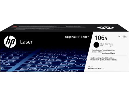Hewlett Packard W1106A Black Toner Cartridge,  HP Compatible [W1106A]; 358-730