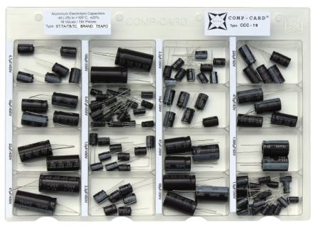 Nova, Through Hole Aluminium Capacitor Kit 193 pieces [CCC-19]; 358-988