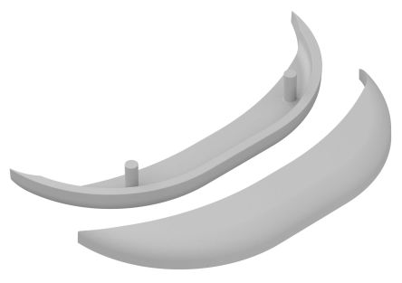 RS PRO ABS Cover for Use with Enclosure, 25 x 92 x 57.2mm [0]; 360-031