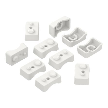 RS PRO ABS Pole Mount Bracket for Use with Enclosure, 31.7 x 19.7 x 13mm [0]; 360-036