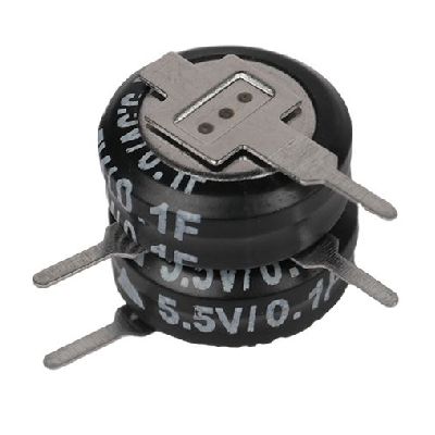 RS PRO 0.1F Supercapacitor EDLC -20 → +80% Tolerance 5.5V dc, Through Hole [0]; 360-051