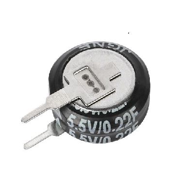 RS PRO 0.22F Supercapacitor EDLC -20 → +80% Tolerance 5.5V dc, Through Hole [0]; 360-055