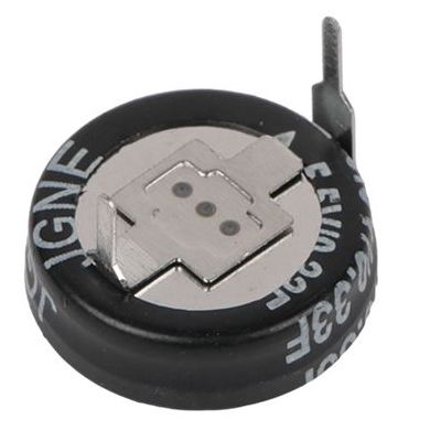 RS PRO 0.33F Supercapacitor EDLC -20 → +80% Tolerance 5.5V dc, Through Hole [0]; 360-058