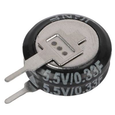 RS PRO 0.33F Supercapacitor EDLC -20 → +80% Tolerance 5.5V dc, Through Hole [0]; 360-060