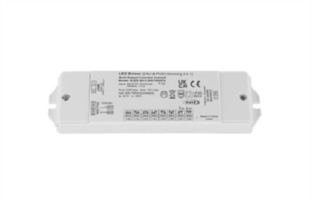 RS PRO Dimmable LED Driver, 3 → 42V Output, 20.3W Output, 700mA Output, Constant Current Dimmable [0]; 360-656