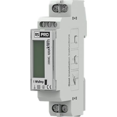 RS PRO 1 Phase LCD Energy Meter [0]; 360-666