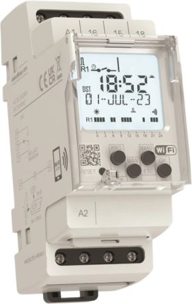 RS PRO DIN Rail Mount Timer Relay, 12 → 240V ac/dc, 1-Contact, 1s, CO [0]; 360-682