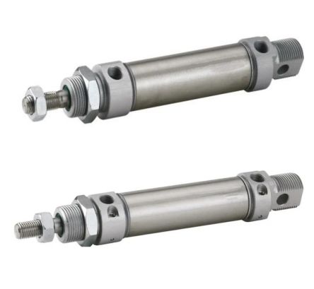 RS PRO Pneumatic Piston Rod Cylinder - 32mm Bore, 50mm Stroke, Double Acting [0]; 360-772