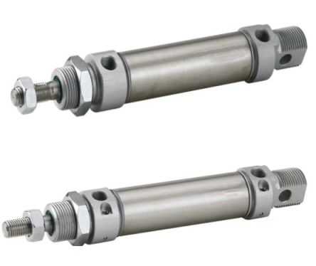 RS PRO Pneumatic Piston Rod Cylinder - 12mm Bore, 20mm Stroke, Double Acting [0]; 360-786