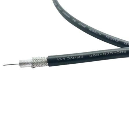 Van Damme UHD Vision Series Male BNC to Male BNC, 100m, RG6/U Coaxial, Unterminated [268-875-006]; 361-244