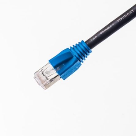 Van DammeTourcat, 1m Cat6a, Black RJ45 to Male RJ45 Male, FTP, STP Shielded, Terminated [104-466-001]; 361-246