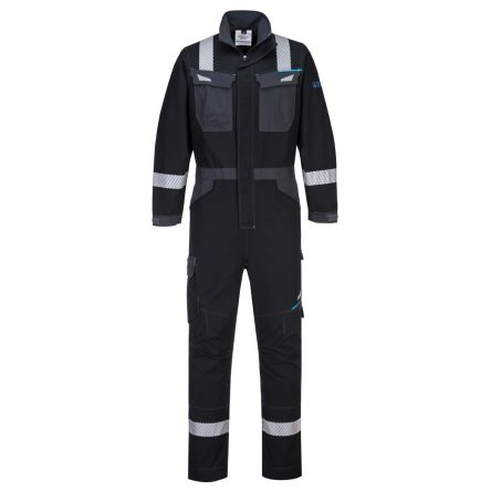 Portwest Black Coverall, XL [FR503BKRXL]; 361-534