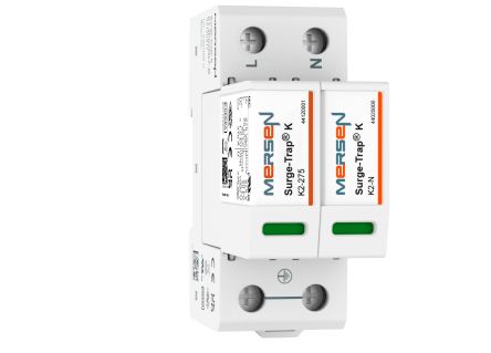 Mersen Surge Protector, 50kA, 1000V (Volts), DIN Rail Mount [44020200]; 361-607