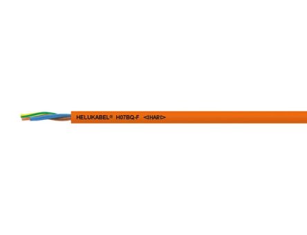 Helukabel H07BQ-F Series Control Cable, 5 Cores, 1.5 mm², Screened, 16 AWG, Shielded PUR Shield, Control Cable [22061]; 361-837
