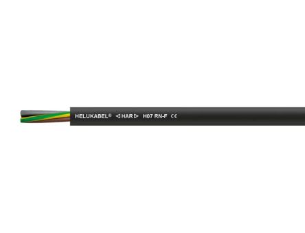Helukabel H07RN-F Series Control Cable, 4 Cores, 1.5 mm², Unscreened, 16 AWG, None Shield, Control Cable [37045]; 361-845