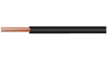 Helukabel LiYv Series Black 1 Hook Up Wire, 18, 100m, PVC Insulation, 26469 [26469]; 361-997
