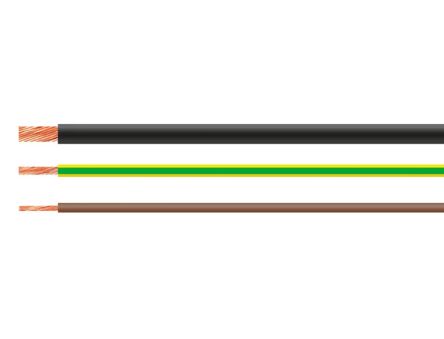 Helukabel H07V Series Black 10 Hook Up Wire, 8, 100m, PVC Insulation, 29193 [29193]; 362-007
