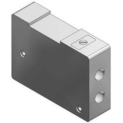 SMC VQ2000 Double Check Block, VQ2000-FPG-C6C6-D [VQ2000-FPG-C6C6-D]; 362-150