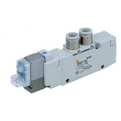 SMC High Pressure Type Solenoid Valve - Solenoid G 1/4 VQZ3000 Series 24V dc [VQZ3120K-5YO1-02F-Q]; 362-307