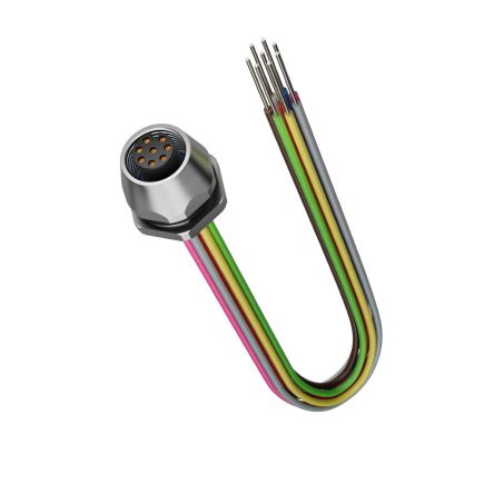 Lapp Straight Female 8 way M12 to Unterminated Circular Connector [381166922]; 362-321