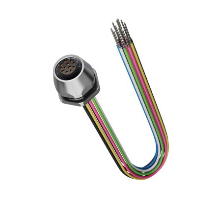 Lapp Straight Female 12 way M12 to Unterminated Circular Connector [381166926]; 362-322