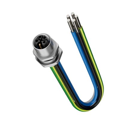 Lapp Straight Male 4 way M12 to Unterminated Circular Connector [381166914]; 362-332