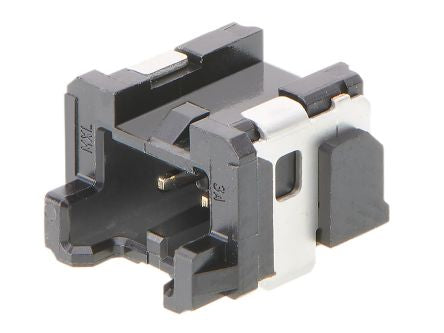 Molex 50557 Series Right Angle Surface PCB Header, 2 Contact(s), 2 mm Pitch, 1 Row(s), Shrouded [5055780261]; 362-423